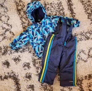 Toddler Puffer Winter Coat & Snow Bibs